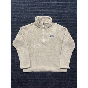 Patagonia Los Gatos 1/4 Zip Fleece Pullover Tan Khaki Womens Medium 25235 FA19